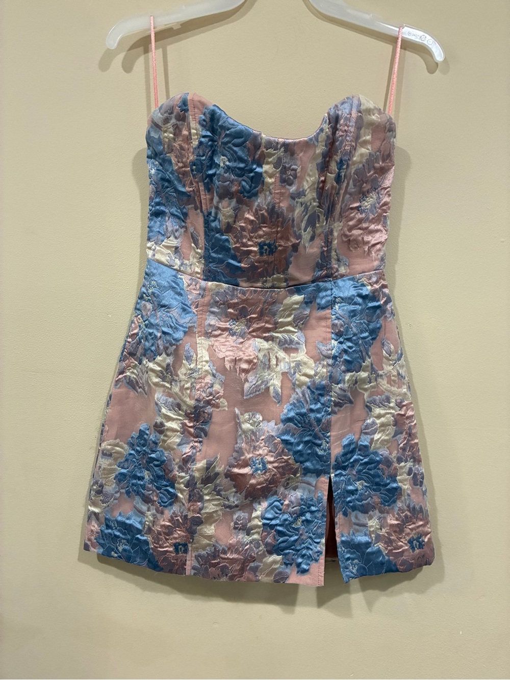 Showpo Pink, Blue & Cream Floral Strapless Girls' Dress